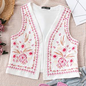 Håndlaget armløst sommer vest